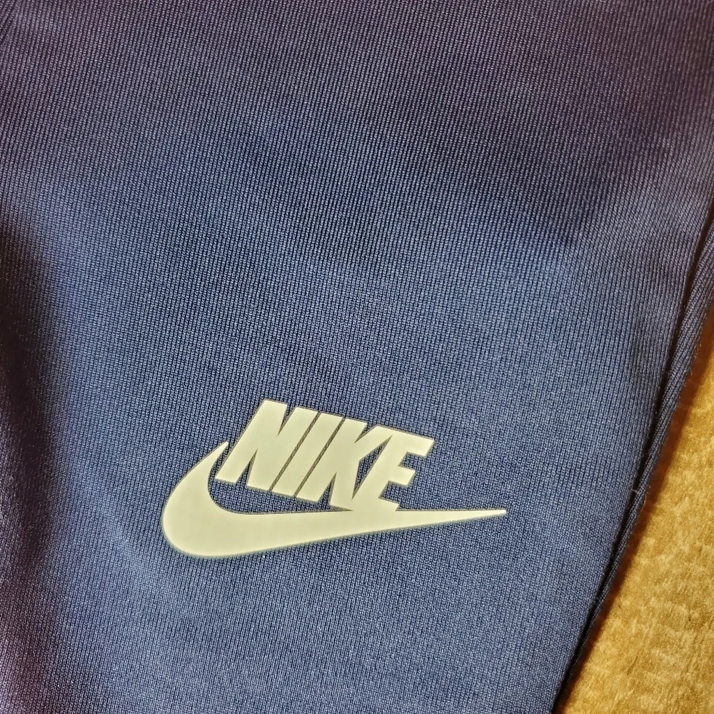 NWT Nike Navy Blue and Neon Orange Size 2T (1-2 Yrs) Toddler Girl Leggings
